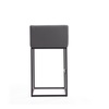 Manhattan Comfort Embassy Barstool in Grey and Black BS018-GY